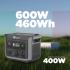 Toby’s TBS-144A Portable Power Station 600W, 144000mAh (460.8Wh) Lithium Battery, 220V AC Output 400W, DC 12-50V 200W Max, PD 100W - Black